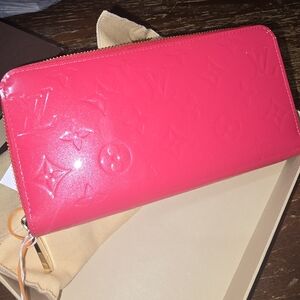 Louis Vuitton Vibrant Pink Embossed Wallet